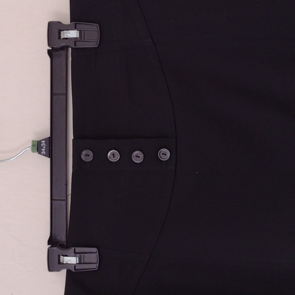 Javier Simorra Black Stretch Wool Pencil Skirt Made in Spain US Size 10 … - Picture 8 of 14